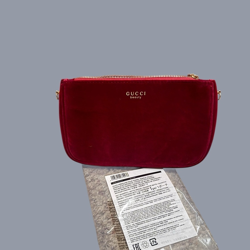 GWP Gucci Burgandy Velvet Women's Bag - Picture 2 of 8